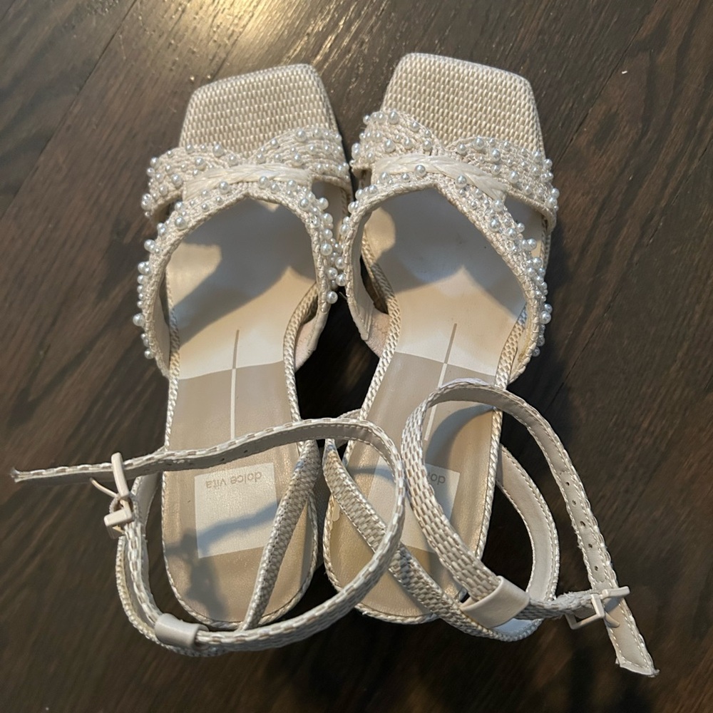Dolce Vita Platform sandals with pearls